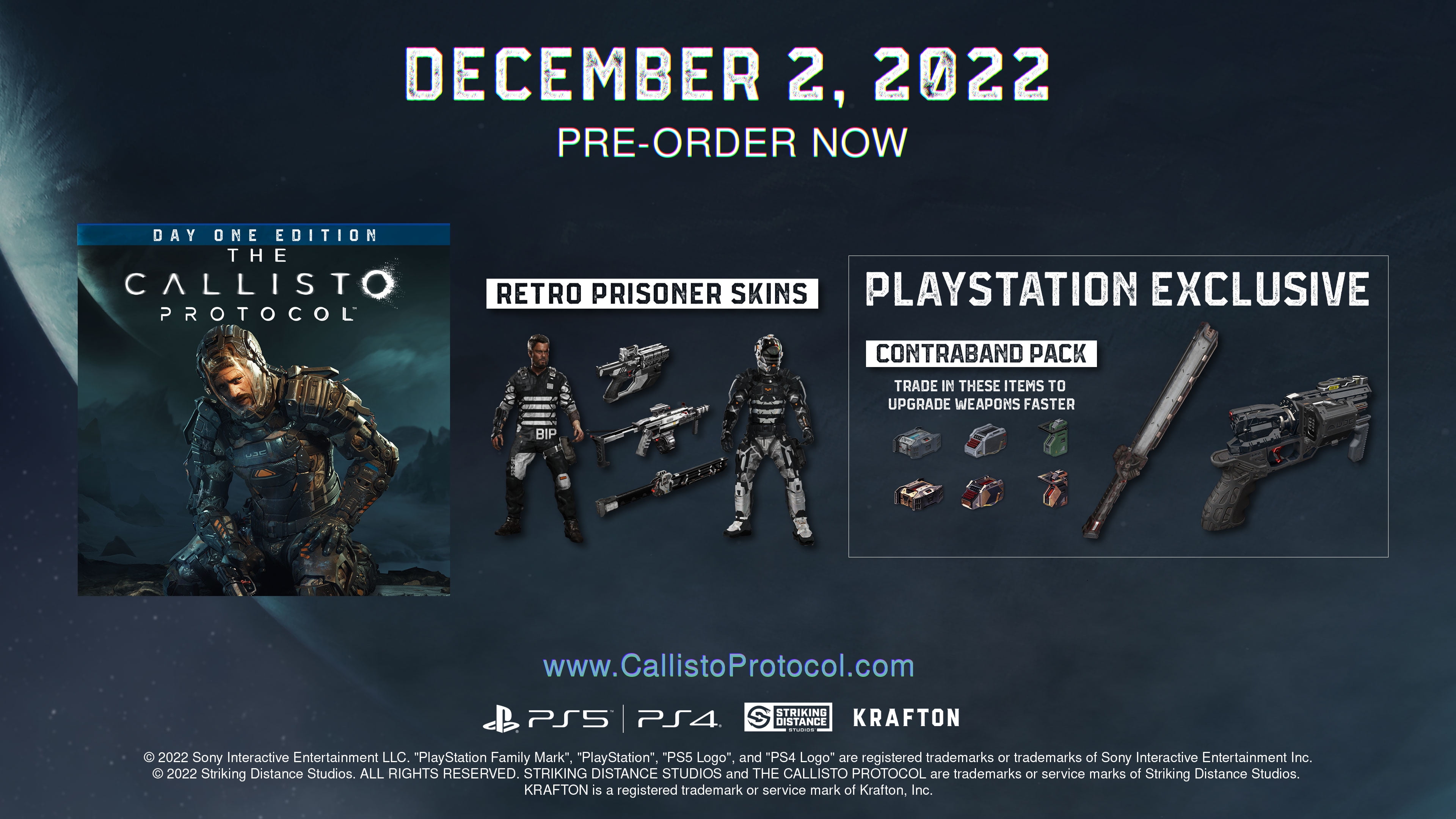 The Callisto Protocol Day One Edition PS4 EU Game in EN-FR-DE-ES
