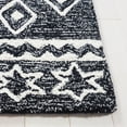 thumbnail image 6 of SAFAVIEH Micro-Loop Regis Geometric Area Rug, Black/Grey, 5' x 5' Square, 6 of 8