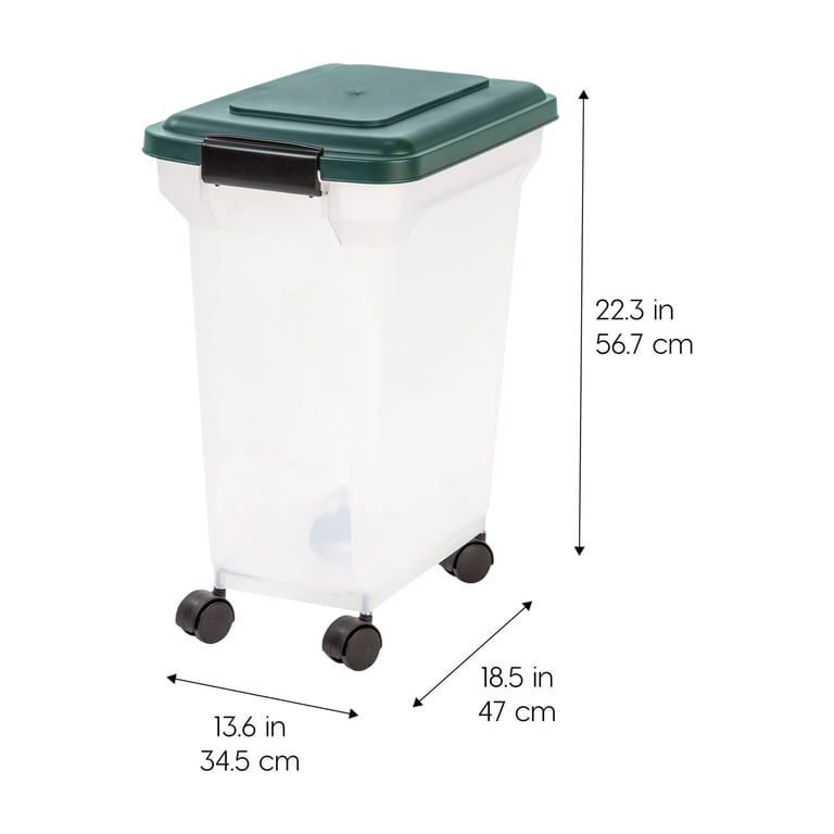 IRIS USA Airtight Pet Food Storage Container, 42 Lb photo 2