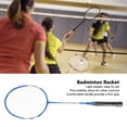 thumbnail image 3 of Badminton Racket Set Of 2, Iron Alloy Professional Training Badminton Rackets Professional Fitness Replacement Equipment for Beginners Training[Blue], 3 of 9