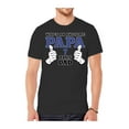 thumbnail image 1 of Mens "Who's An Awesome Papa" Short-Sleeve T-Shirts - Slate - Large, 1 of 1