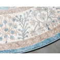 thumbnail image 4 of Unique Loom Gneis Salzburg Rug Light Blue/Gray 4' 1" Round Floral Traditional Perfect For Dining Room Entryway Bed Room, 4 of 7