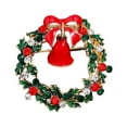 thumbnail image 2 of hengtong 6xElegant Christmas Brooch Pins Lapel Brooch for Clothes suits Decoration Wreath Wind Chime, 2 of 9