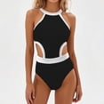 thumbnail image 2 of One Piece Swimsuit Womens Bathing Suits Tummy Control Women's Fashion Hollow Out Swimsuit Set for Beach And Pool Parties, 2 of 3
