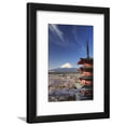 thumbnail image 1 of Japan, Yamanashi Prefecture, FujiYoshida, Chureito Pagoda and Mt Fuji During Cherry Blossom Season, Framed Art Print Wall Art by Michele Falzone Sold by Art.Com, 1 of 5