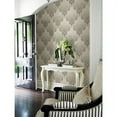 thumbnail image 2 of Kenneth James Twill Charcoal Damask Wallpaper, 396-in by 20.5-in, 56.38 sq. ft., 2 of 3