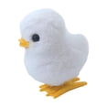 thumbnail image 1 of Juguete de peluche de pollito con cuerda, diseño de dibujos animados realista para niños, juguete para saltar Blanco 30 g, 1 of 9