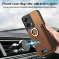 thumbnail image 3 of Allytech Motorola Moto G Play (2024) Case, Detachable Magnetic Wallet Case with Card Holder & Ring Stand, Support Car Mount, Premium PU Leather Shockproof Durable Protective Slim Case Cover - Brown, 3 of 10