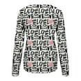 thumbnail image 5 of Azrian Womens Shirts Valentine'S Day Sweatshirt Long Sleeve Pullover Tunic Tops, 5 of 6