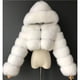 thumbnail image 3 of Abrigos y chaquetas de piel sintética recortados peludos de alta calidad para mujer, abrigo superior esponjoso con capucha, chaqueta de piel de invierno, abrigo femenino, 3 of 4