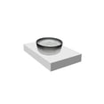 thumbnail image 2 of Scotch 14" Round Decorative Black Gradient Glass Sinks With 30" White Base, 2 of 7