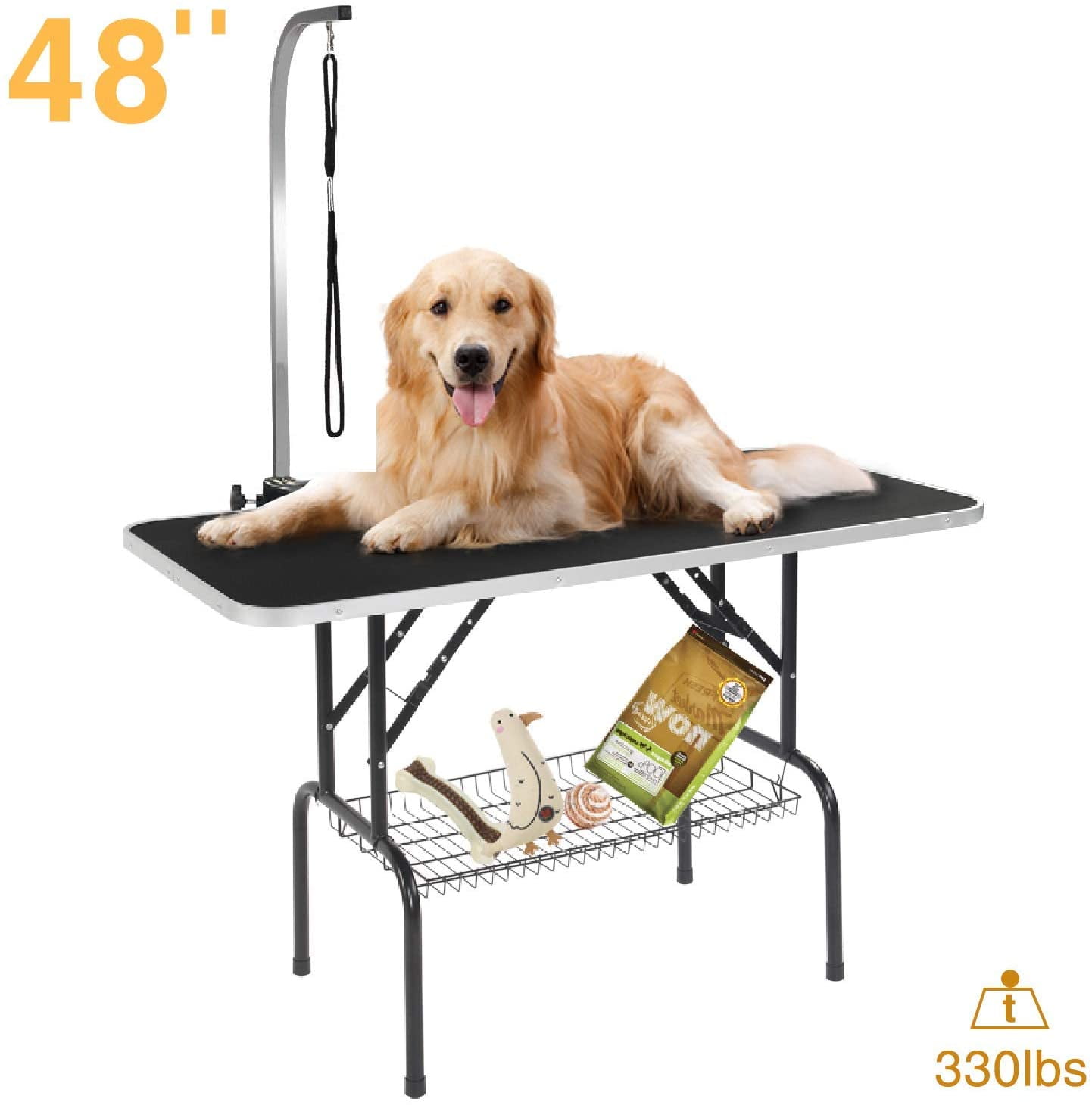 48 inch Pet Dog Grooming Table for Home with Adjustable Arm