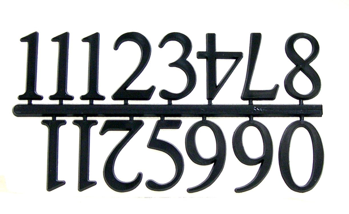 National Artcraft 11/4 Inches High Clock Numerals with Pressure Sensitive Adhesive Back