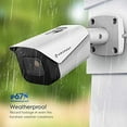 thumbnail image 2 of 2-Pack Amcrest UltraHD 4K (8MP) Bullet POE IP Camera, 3840x2160, 131ft NightVision, 2.8mm Lens, IP67 Weatherproof, MicroSD Recording, White (2PACK-IP8M-2496EW), 2 of 6