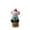 Mouse, variant on Clerance! Christmas Cow Figurine, 7.87" Resin Holiday Decor, Santa Suit & Candy Cane, Festive Tabletop Statue for Home Office
