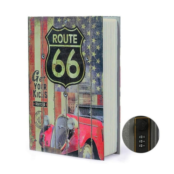 Diversion Book Safe Storage Box (Size 9.5"×6.2"×2.2") With Security Combination Lock, Dictionary Secret Hidden Safe