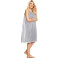 thumbnail image 3 of Lati Fashion Women Nightgown Sleepwear Female Sleep Dress Nightshirt Gray XXL, 3 of 4