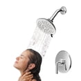 thumbnail image 1 of Cabezal de Regadera, Ahorrador de agua, Regadera de lluvia, Fija, Regadera para Baño, Cromo Pulido, Moderna, 1 of 9