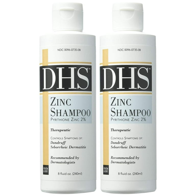 Dhs Pyrithione Zinc Gentle Anti Dandruff Shampoo - 8 Oz, 2 Dhs Pyrithione Zinc Gentle Anti Dandruff Shampoo - 8 Oz, 2