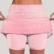 thumbnail image 4 of Pantalones Cortos de Cintura Alta para Mujeres Impresión Ligera Delgada Joggers Bolsillos Pantalones para el Hogar Relajación Actividades Al Aire Libre, 4 of 5