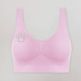 thumbnail image 5 of AINIYS Lift and Support Push-Up Bra Seamless Soft Cup Bra Women's Cleavage Bra Breathable Everyday Bras No Underwire T-Shirt Bra Wide Straps Sports Yoga Bra Bralette Wireless Pink XXXL, 5 of 6