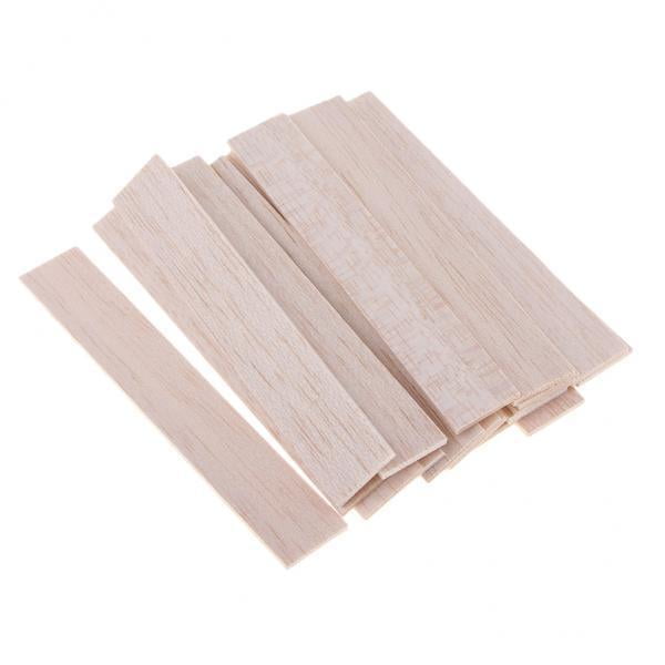 2x Palos Planos Redondos Naturales De Madera De Balsa, 20 Piezas, 110 Mm perfecl Palos de madera de balsa