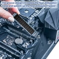 thumbnail image 4 of Uxcell M.2 2280 Nvme SSD Heatsink, Radiator Cooler Aluminum Heat Sink Cooling Fin with Thermal Pad/Tape/Rubber Ring Silver 70x22x3mm 1, 4 of 7