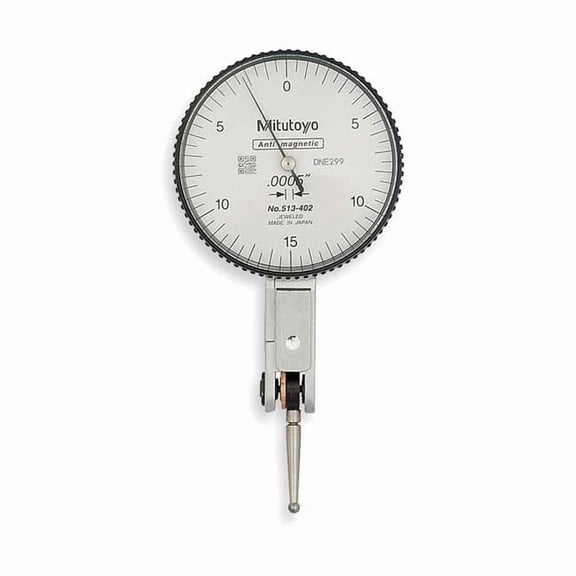 Mitutoyo Dial Test Indicator,Hori,0 to 0.030 In 513-402-10E
