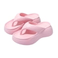 thumbnail image 4 of ibiyuan Flip Flops Women Wedge Thong Sandals for Women Non- Rubber Sole House Slippers Fashion Orthofeet Shoes for Women, 4 of 6