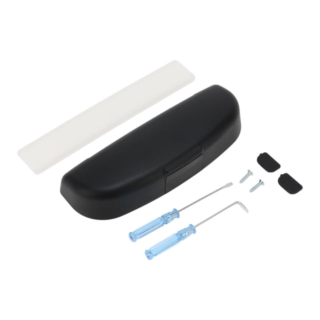 Estuche de gafas de sol para coche Unique Bargains para Peugeot 308 2014-2024, caja de almacenamiento para gafas, plástico ABS negro, 1 juego