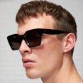 thumbnail image 2 of Square Sunglasses Retro Fashionable Eye Protection and Decoration for Men and Women Universal Fit Multicolor Glasses, 2 of 3