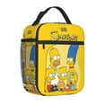 thumbnail image 2 of Simpsons Lunch Bag Reusable Insulated Lunch Box Meal Handbag To Keep Food Fresh 3D Cartoon Lunch Tote Bag Work Office Outdoor Picnic, 2 of 8