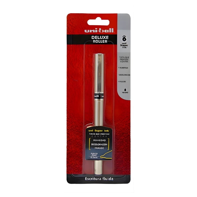 Bolígrafo Roller Deluxe Fino 0.7mm Pluma Tinta Azul