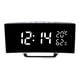 thumbnail image 4 of Reloj despertador digital LED con 3 configuraciones de alarma, atenuación automática, conmutable en  degreeF/ degreeC, moderno Blanco, 4 of 9