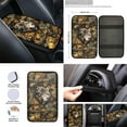thumbnail image 4 of Renewold Wolf Camo Hunting Forest Car Accessories 12 PCS, Universal Car Seat Covers Steering Wheel Cover Seat Belt Pad Armrest Cover Coasters Handbrake Gear Shift Cover Universal Car Interior Decor, 4 of 7
