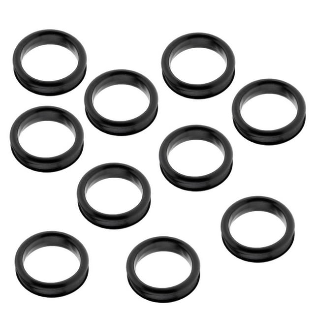 10 Pieces Soft Rubber Thumb Rings, Grooming Scissors Insert - Balck, Diameter 2.1cm , Balck, Diameter 2.1cm