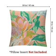 thumbnail image 4 of Plush Bed Pillowcases Pieces Pillow Cover  Decorative Floral Flower Rose Peony Bouquet Orange Garden Extra Long Size Pillow Sham with Zipper, 4 of 7