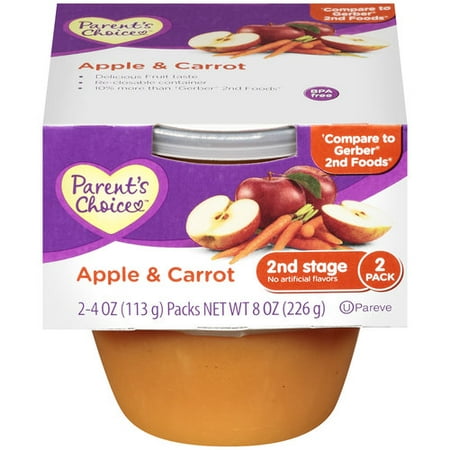 food stage 2nd baby Baby Choice & Stage Food, Parent's 2nd 2ct Apple Carrot