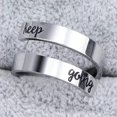 thumbnail image 4 of Stainless Steel Inspirational Mantra Graduation Encouragement Wedding Statement Ring, 4 of 8