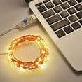 thumbnail image 2 of USB LED Light String Home Office Garden Waterproof Remote Control Timer Lamp String 10m 100LEDs Warm White, 2 of 7