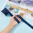 thumbnail image 3 of 10 Yards Double Ruffle Ribbon Trim Medium Blue 7/8 inch(22mm) Wide Ruffle Pleated Trim Polyester Ribbons Lace Ribbons Fabric for DIY Dress Headwear Decoration and Gift Wrapping, 3 of 8