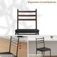 thumbnail image 5 of Yeshouse set de 2 taburetes de barra con asiento de PU, estructura metálica, diseño respaldo y reposapiés, ideales para cocina, barra o comedor, 5 of 8