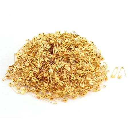 1000 Pcs Metal Safety Craft Work Skirt Sewing Knitted Brooch Pin Gold Tone