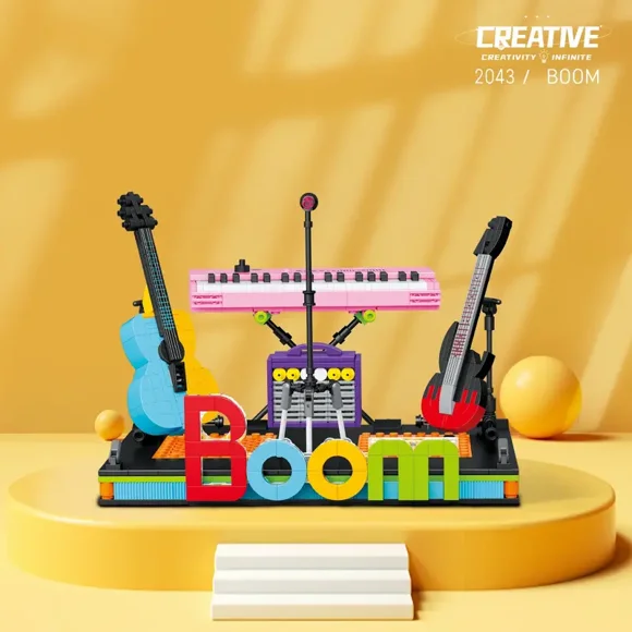 Rock And Roll Band Building Blocks Creative Gifts