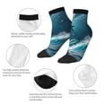 thumbnail image 5 of Rocae Ice Blue Ocean Cute Dolphin A for Premium Adult Socks,Comfortable, Breathable, and Durable Socks, Perfect for Everyday Wear, 5 of 7