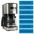 thumbnail image 3 of Kenmore Aroma Control Programmable 12-cup Coffee Maker, Black/Stainless, 3 of 10