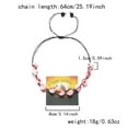 thumbnail image 6 of PISONIC Halloween Pumpkin Pendant Necklace Witch Cat Charms Necklace Party Ghost Chain Necklaces for Women, 6 of 10