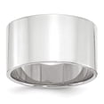 thumbnail image 5 of 14K White Gold 12mm Light Weight Flat Band Ring Size 9.5, 5 of 7