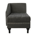 Southern Enterprises Avaleni Storage Chaise Lounge, Gray