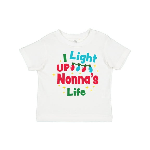 Inktastic Christmas I Light Up Nonna's Life Boys or Girls Toddler T-Shirt